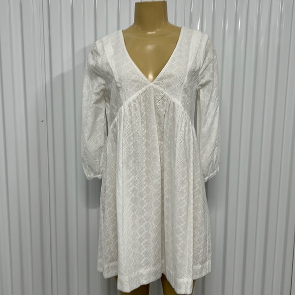 4021 NWT $98 EVERY Eyelet Cotton white Dress - Picture 2 of 3